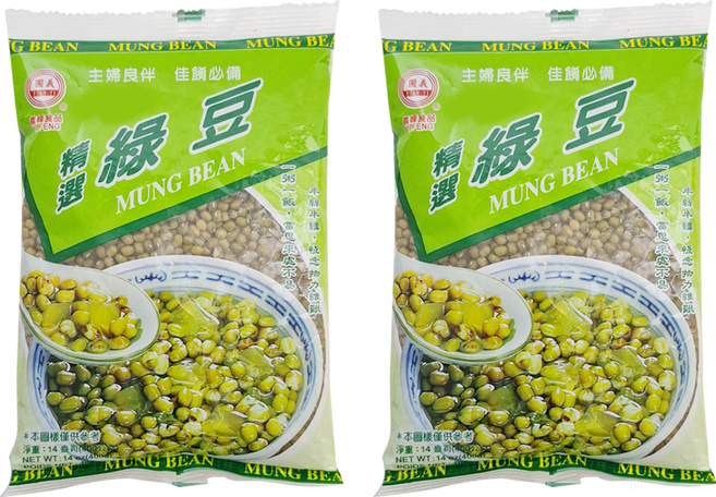 義峰食品 精選綠豆, 400g, 2包
