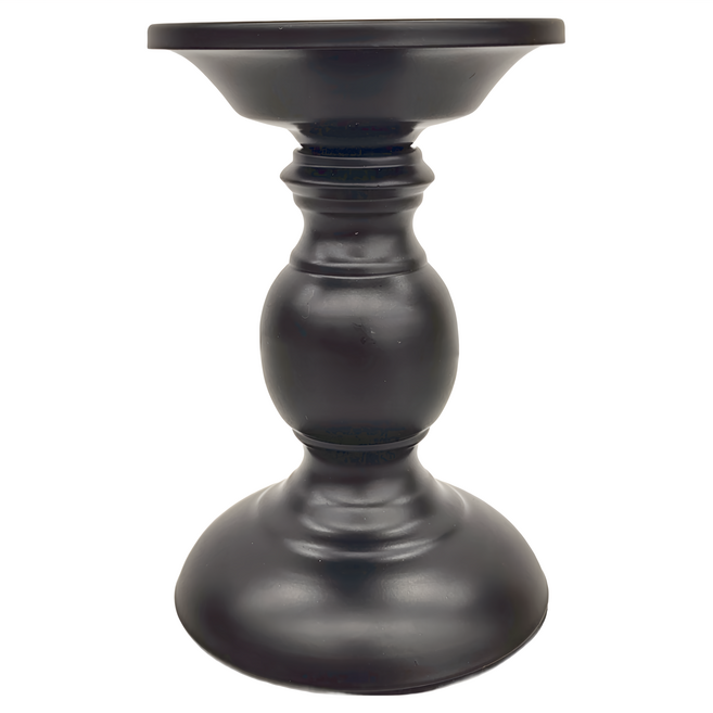 美式鐵藝氣氛燭台 230g, 黑色