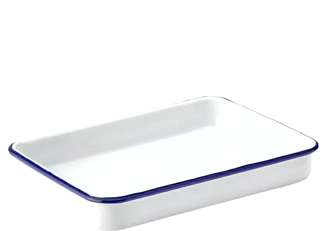 utopia 琺瑯長形淺烤盤, 藍色, 1個