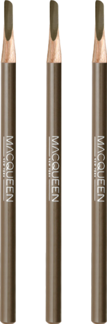 MACQUEEN NEWYORK 自然木軸眉筆 1.2g, Soft beige, 3支