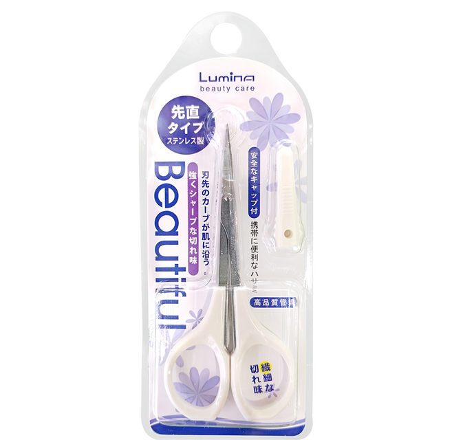 Lumina 露蜜 美型薄刃直剪, 1支, 白色