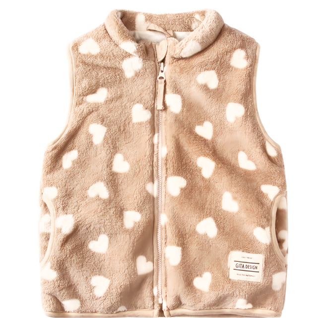 兒童款珊瑚絨保暖背心