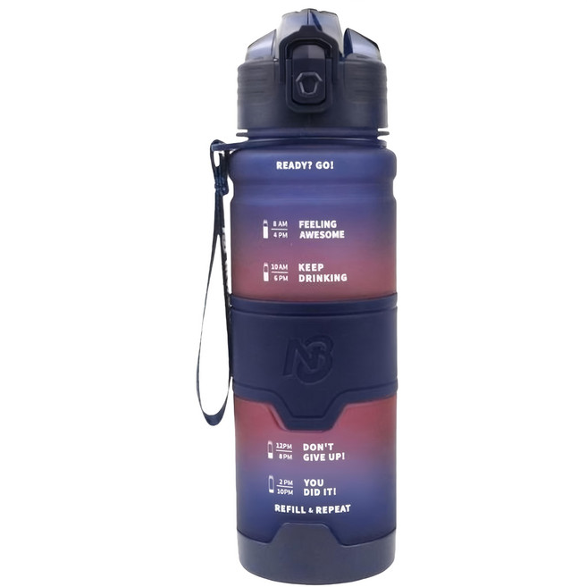 UPSTYLE 牛氣彩虹杯 UPKZ-TR9061, 灰藍色, 500ml, 1個