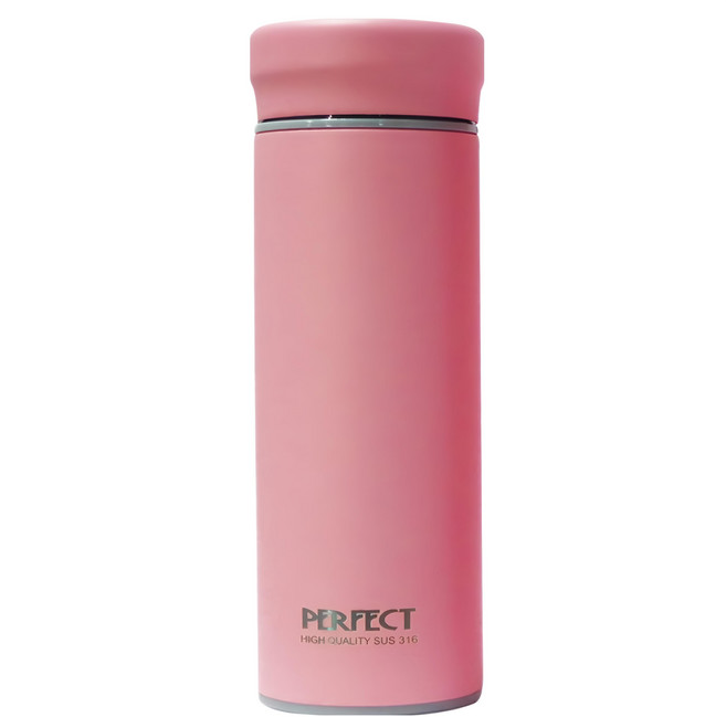 PLUS PERFECT 理想 品味316全鋼真空杯, 櫻花粉, 700ml, 1個