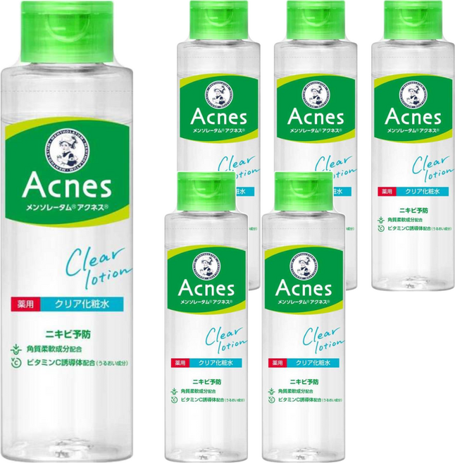 MENTHOLATUM 曼秀雷敦 Acnes 抗痘化妝水 保濕款, 180ml, 6瓶