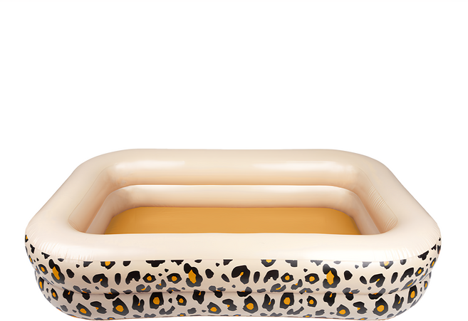 SWIM ESSENTIALS 荷蘭 方形充氣戲水池, 歐美小花豹, 1個