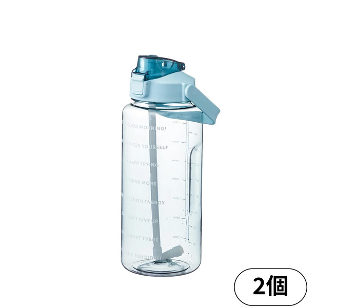 c222運動水壺, 藍色, 2L, 1入