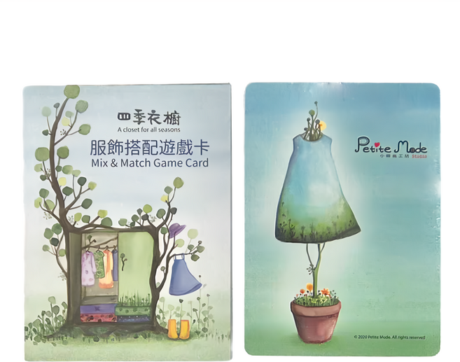Petite Mode Studio 小時尚工坊 四季衣櫥 服飾搭配遊戲卡 3歲以上 多色 1組 小時尚四季衣櫥