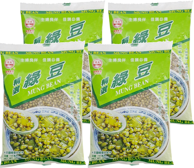 義峰食品 精選綠豆, 400g, 4包