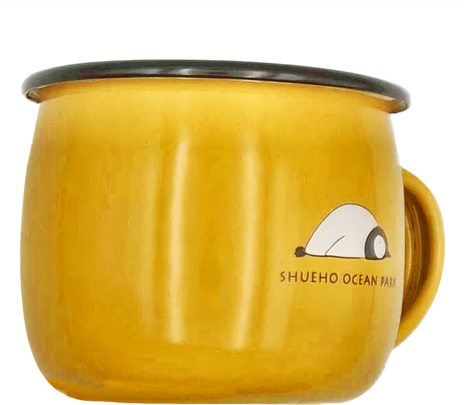 SHUEHO 樹可 海洋公園琺瑯杯 - 400ml, 黃色, 1個