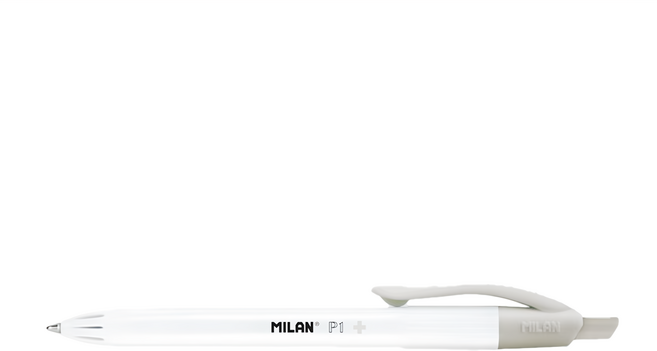 MILAN P1 工業級銀離子抗菌原子筆 嚴選德國油墨筆芯 1.0mm, 黑色, 1支