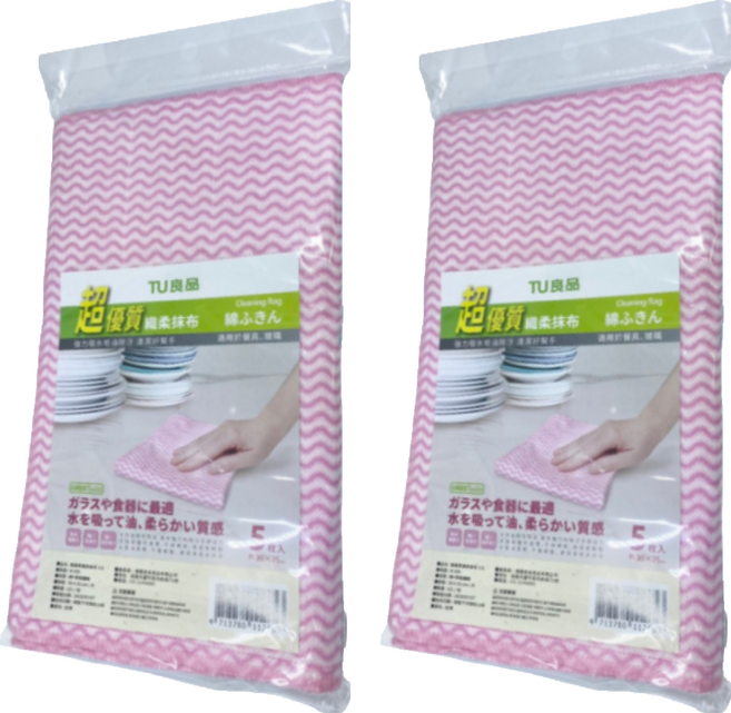 TU 良品 超優質織柔抹布 5入, 2包