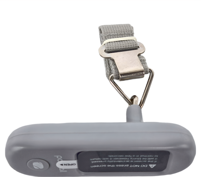 pack all 電子行李秤 10.5 x 3.8 x 3.2cm 灰色 129g, PA-25326-3, 1個