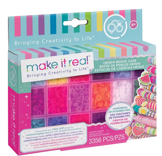 make it real 美麗夢工坊 俏皮手鍊珠寶盒DIY串珠組, 1盒