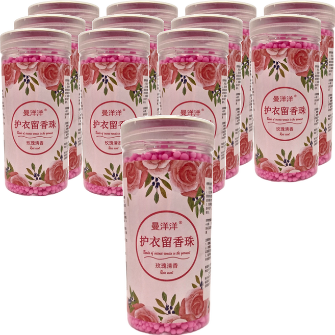 曼洋洋 S303 洗衣香香豆 玫瑰清香, 200g, 12瓶