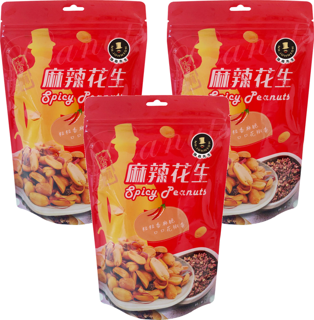 MR.JOHNSON 強森先生 一番 辣豆 枕包, 130g, 3袋