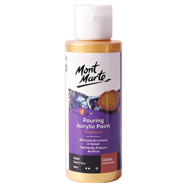 Mont Marte 蒙瑪特 流動壓克力 PMPP1201 金色, 120ml, 1色