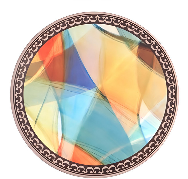 LifeShopping 矽藻土防滑杯墊 圓形, A款 多色, 1個