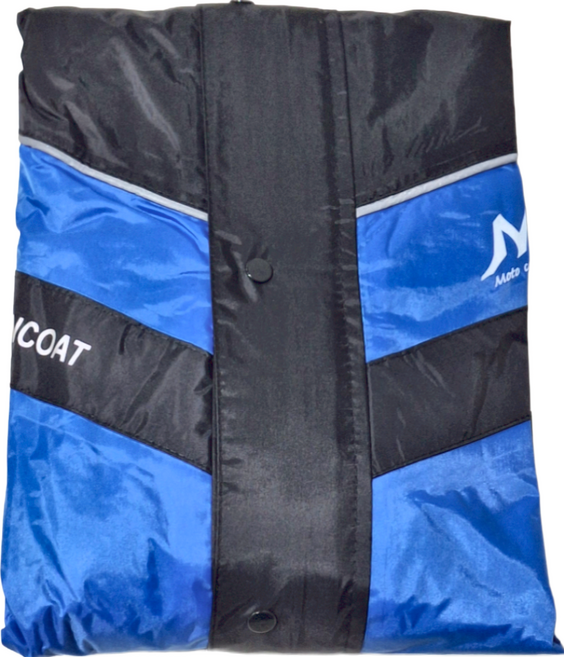 Moto cap 鈦鴻 雙側開運動風雨衣, 寶藍