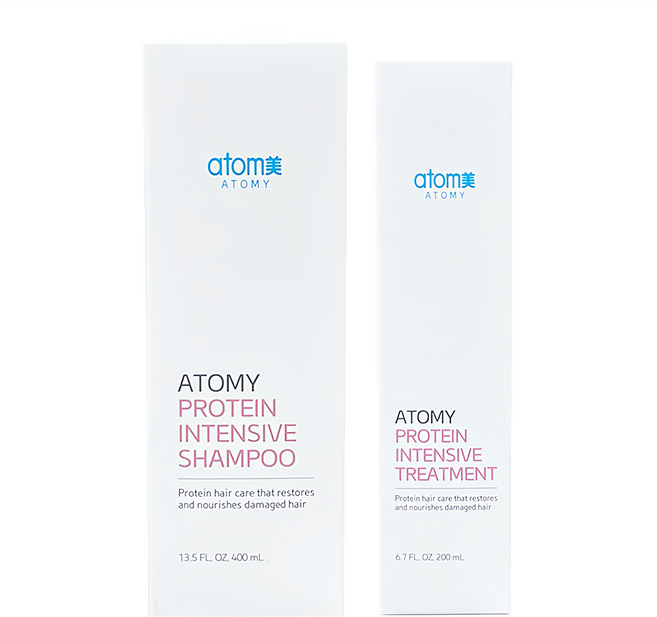 애터미 프로틴 인텐시브 헤어케어 세트 (프로틴 샴푸+프로틴 트리트먼트), 1세트