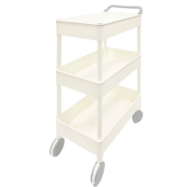 KEYWAY 聯府 大車輪推車, 白色, 3層, 1個