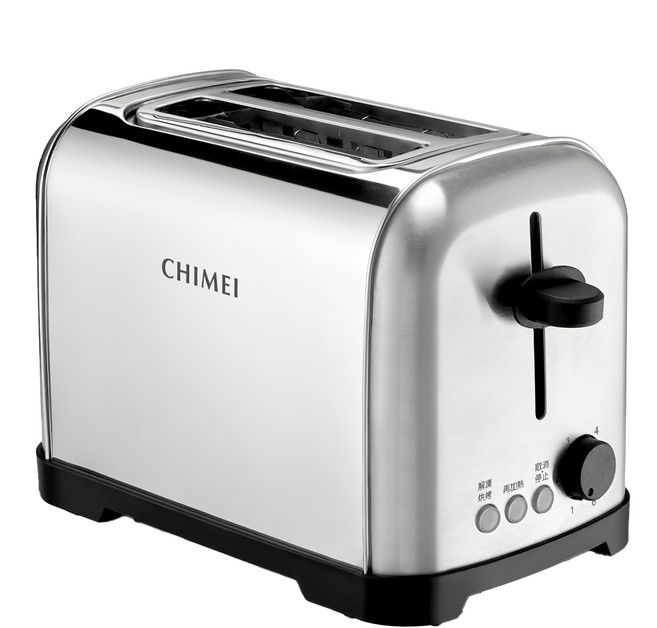 CHIMEI 奇美家電 不鏽鋼厚片烤麵包機 261 x 145 x 170mm 1kg, EV-02S0AK