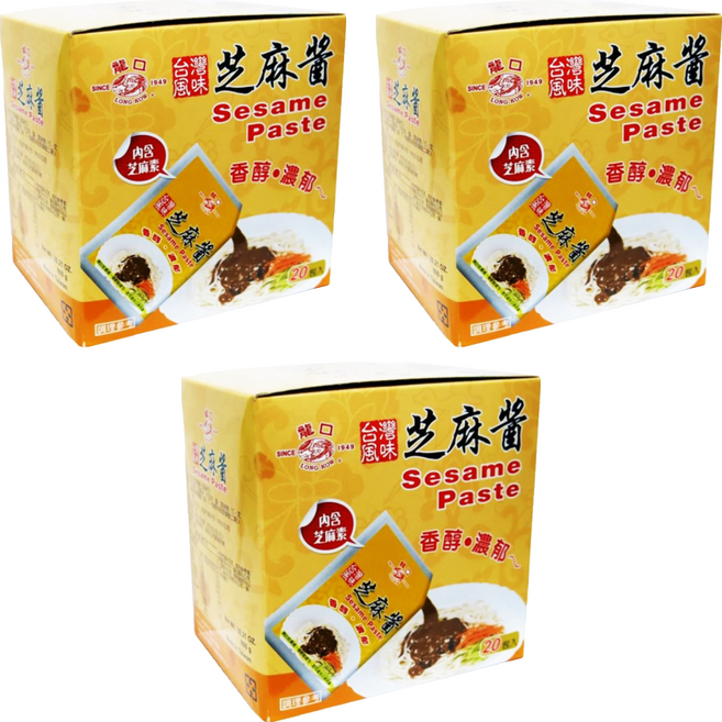 龍口 芝麻醬 20包, 800g, 3盒
