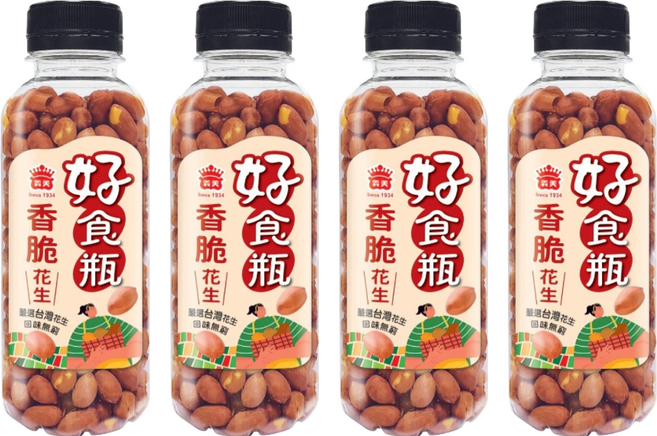 義美 好食瓶 香脆花生, 230g, 4瓶
