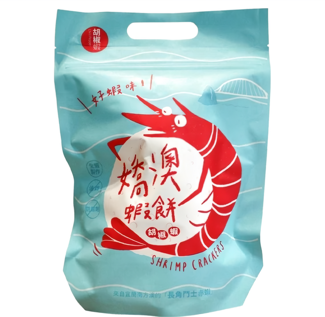 蘇澳區漁會 嬌澳蝦餅 胡椒蝦, 1個, 42g