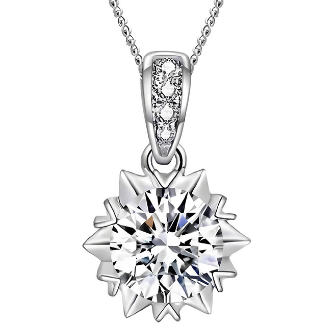 CF Diamond 項鍊 莫桑鑽 國際標準S925純銀