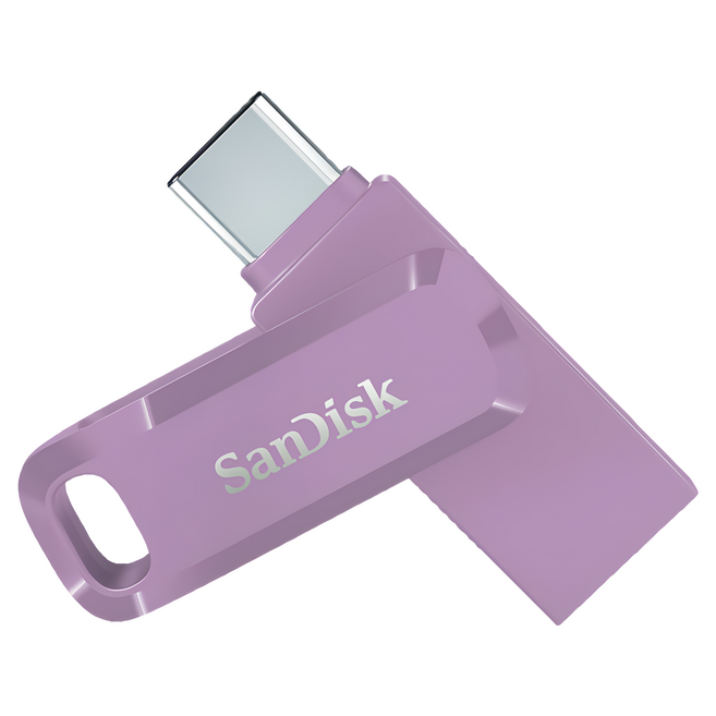 SanDisk 晟碟 公司貨 Ultra Dual Drive Go USB Type-C Flash Drive SDDDC3 隨身碟 薰衣草紫, 128GB, 1個