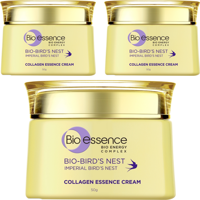 Bio essence 碧歐斯 膠原燕窩超澎精華霜, 50g, 3罐