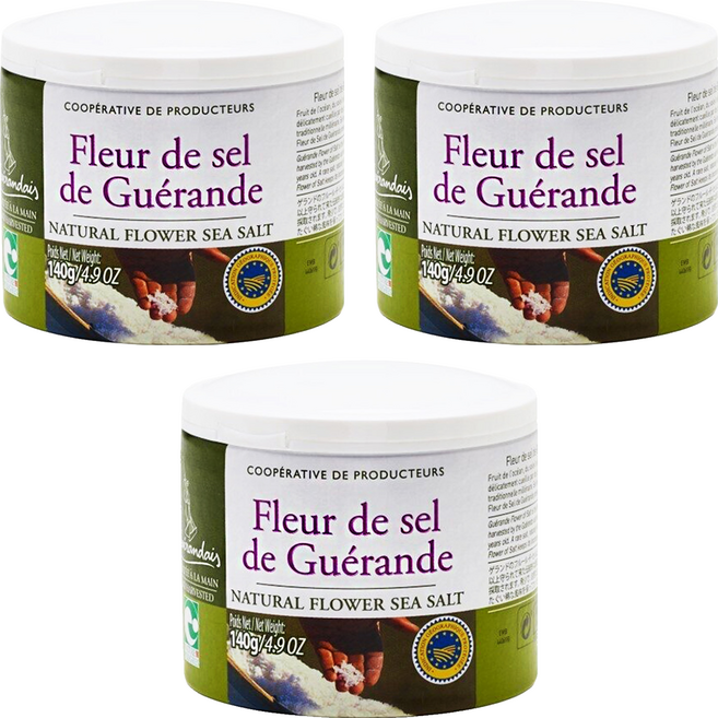 Le Paludier de Guerande 葛宏德 法國頂級海鹽, 140g, 3罐