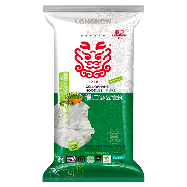 龍口 純翠寬粉 五把裝 台灣製造, 175g, 1包