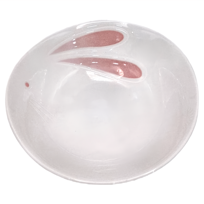 佐和陶瓷 日本製 深皿, 粉兔, 1個