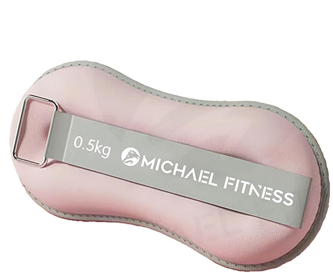 MICHAEL FITNESS 麥克健身 運動沙袋 手/腕通用 跑步/健身/舞蹈適用, 櫻花粉, 1.5kg
