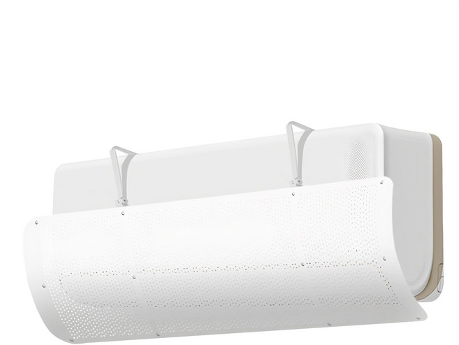 Greenful 冷氣空調擋風板出風口遮風板 23 x 8.4cm 純白款, 1個, 20301020