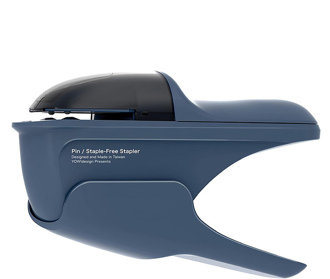 urban prefer PIN 無針釘書機 簡單固定 適用於輕薄文件, 深海藍, 1個