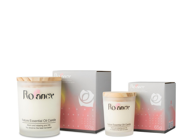 Rofancy 洛帆晞 手作香氛蠟燭2件組 台灣製, 白茶 150g + 柑橘雪松 65g, 215g, 1組