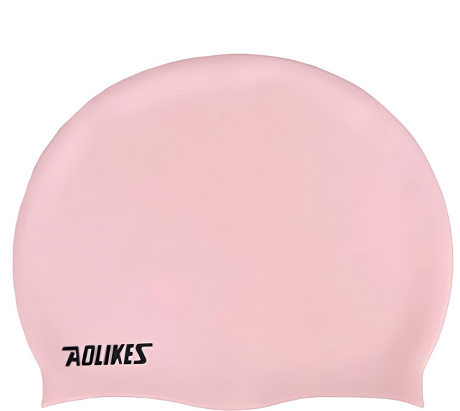 AOLIKES 奧力克斯 成人泳帽 YM-5010 粉色 均碼 舒適貼合 游泳必備, 1個
