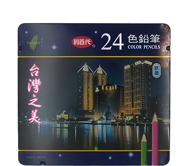 LIBERTY 利百代 色鉛筆 高雄愛河 CC-099, 24色, 1盒