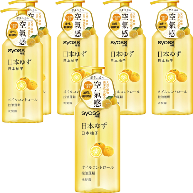 syoss 絲蘊 控油蓬鬆洗髮露 日本柚子 清新果香 髮絲輕盈蓬鬆, 420ml, 6瓶