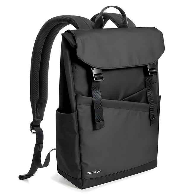 tomtoc 筆電包 商務系列 幾何雙肩包 新款, 石墨黑, 1個