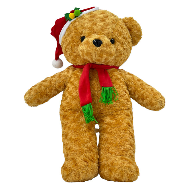 AllBeMine 歐比邁 玫瑰柔柔熊 聖誕版, 棕色, 1個