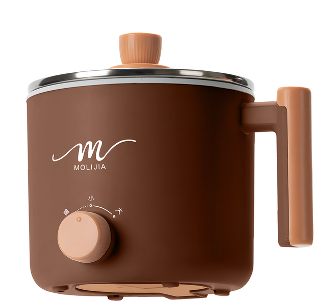 MOLIJIA 魔力家 M28雙層防燙不沾快煮鍋 輕巧好攜帶 1.8L 雙檔火力 適用多種料理, BY011028