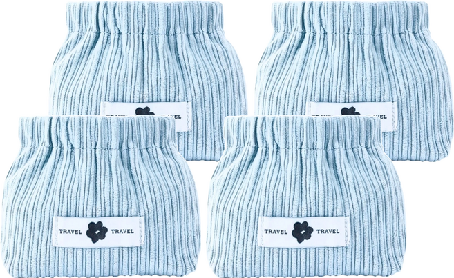 小麥購物 G775彈片收納包 19g, 4個, 天空藍色