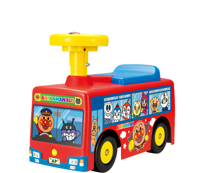 日本 PiNOCCHiO 下一站停靠 麵包超人 公車造型乘用車, 麵包超人 公車造型乘用車 多色, 1個