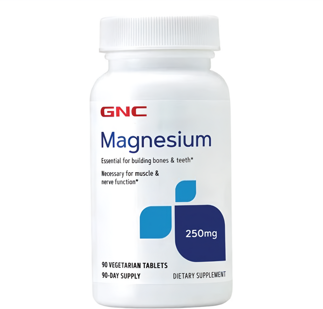 GNC 健安喜 鎂250食品錠, 90顆, 250mg, 1罐