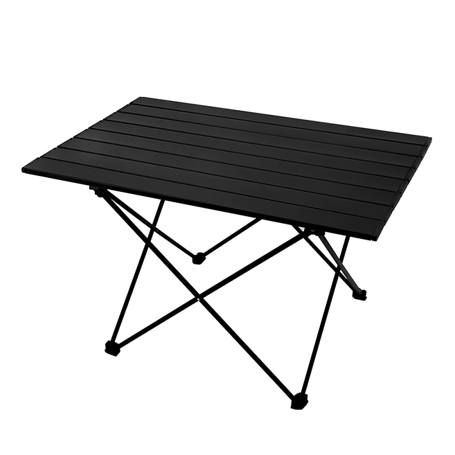 便攜式露營折疊桌, 黑色