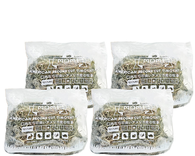 momi 摩米 特級提摩西草 二割未篩草, 2.5kg, 4包